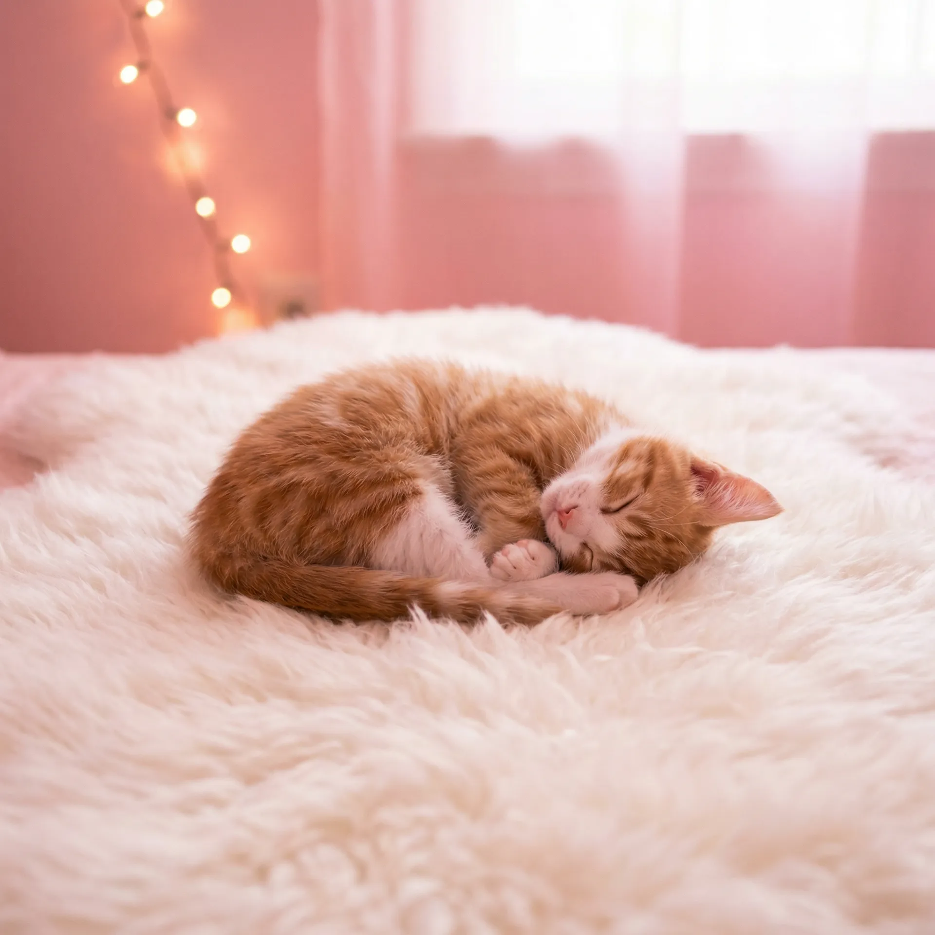 小猫蜷成一团入睡 - 晚上一个人睡不着在线看