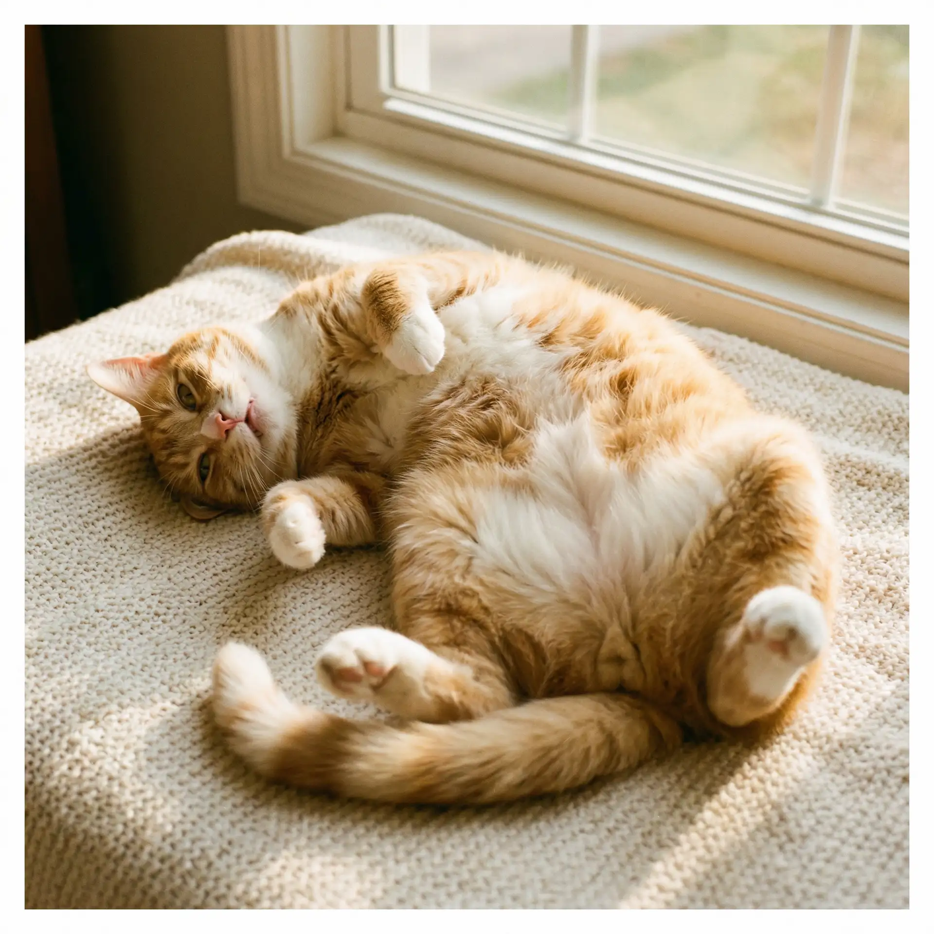 猫咪仰躺露出肚皮 - 晚上一个人睡不着在线看